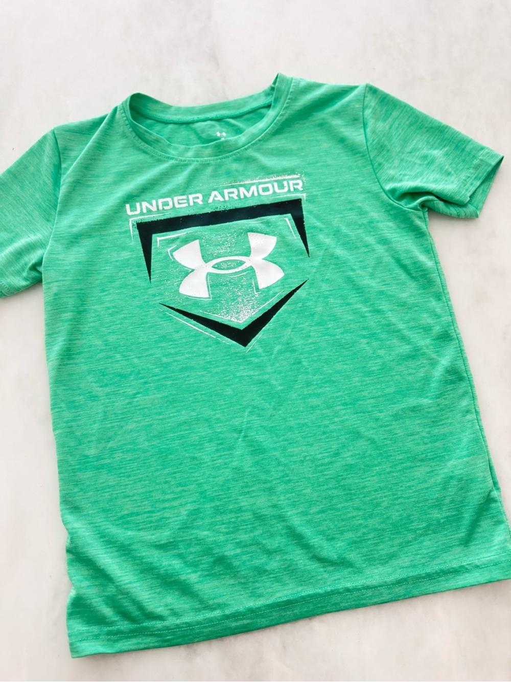 Under Armour Green Heather Logo Performance Tee
